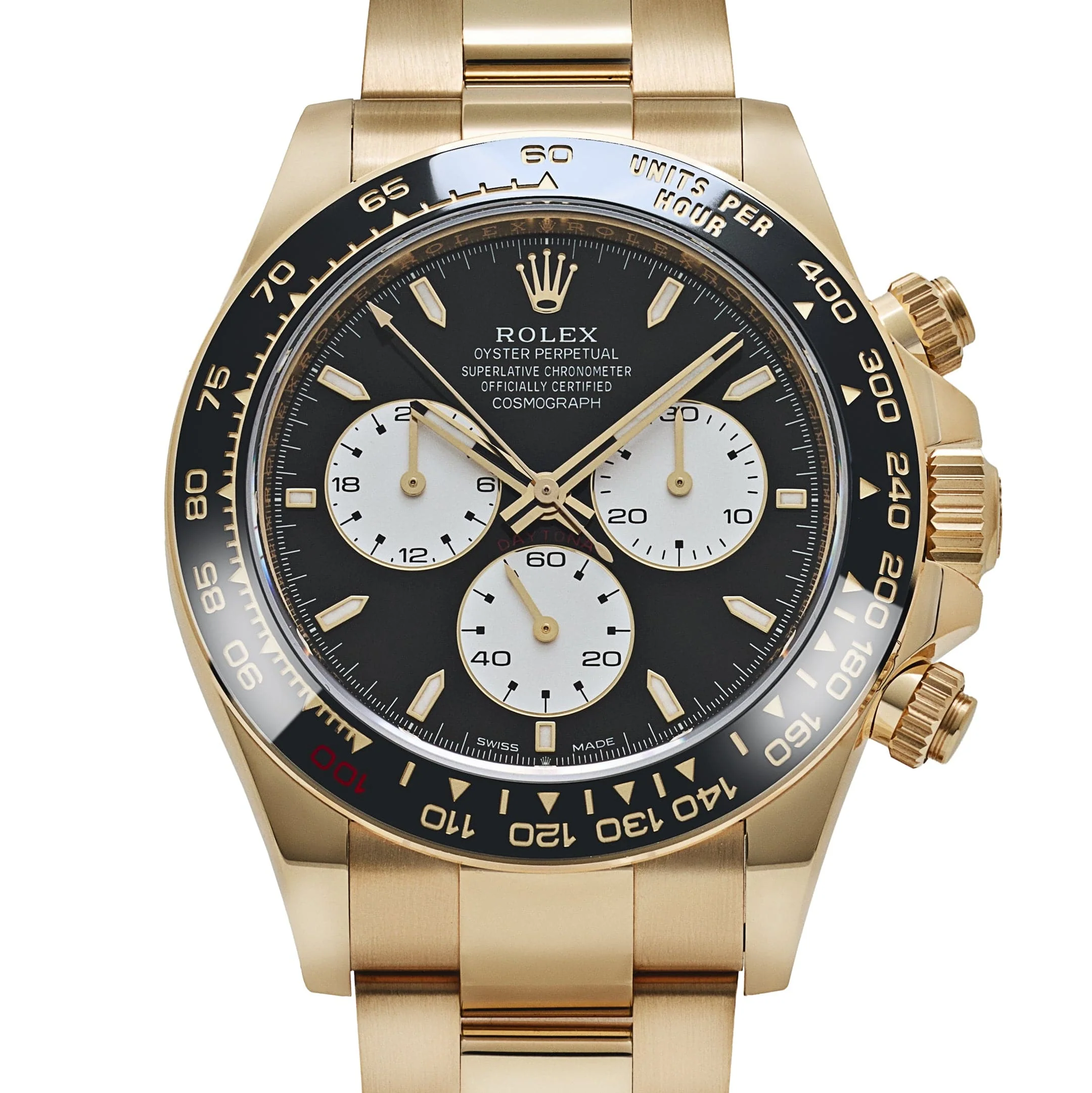 Rolex Daytona 40mm 126528LN 'Le Mans' Yellow Gold Black Dial - Image 7