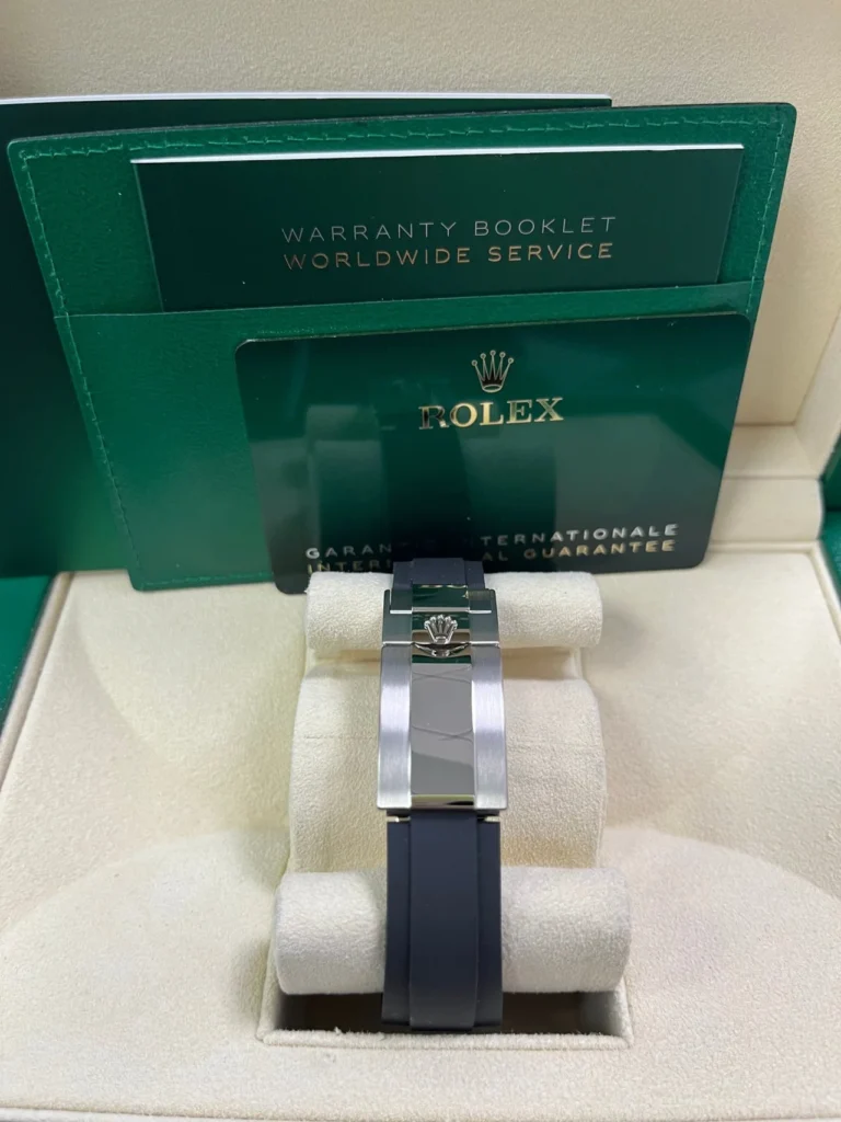 Rolex Daytona 40mm 116519 White Gold Steel Index Black Oysterflex Rubber Strap - Image 6