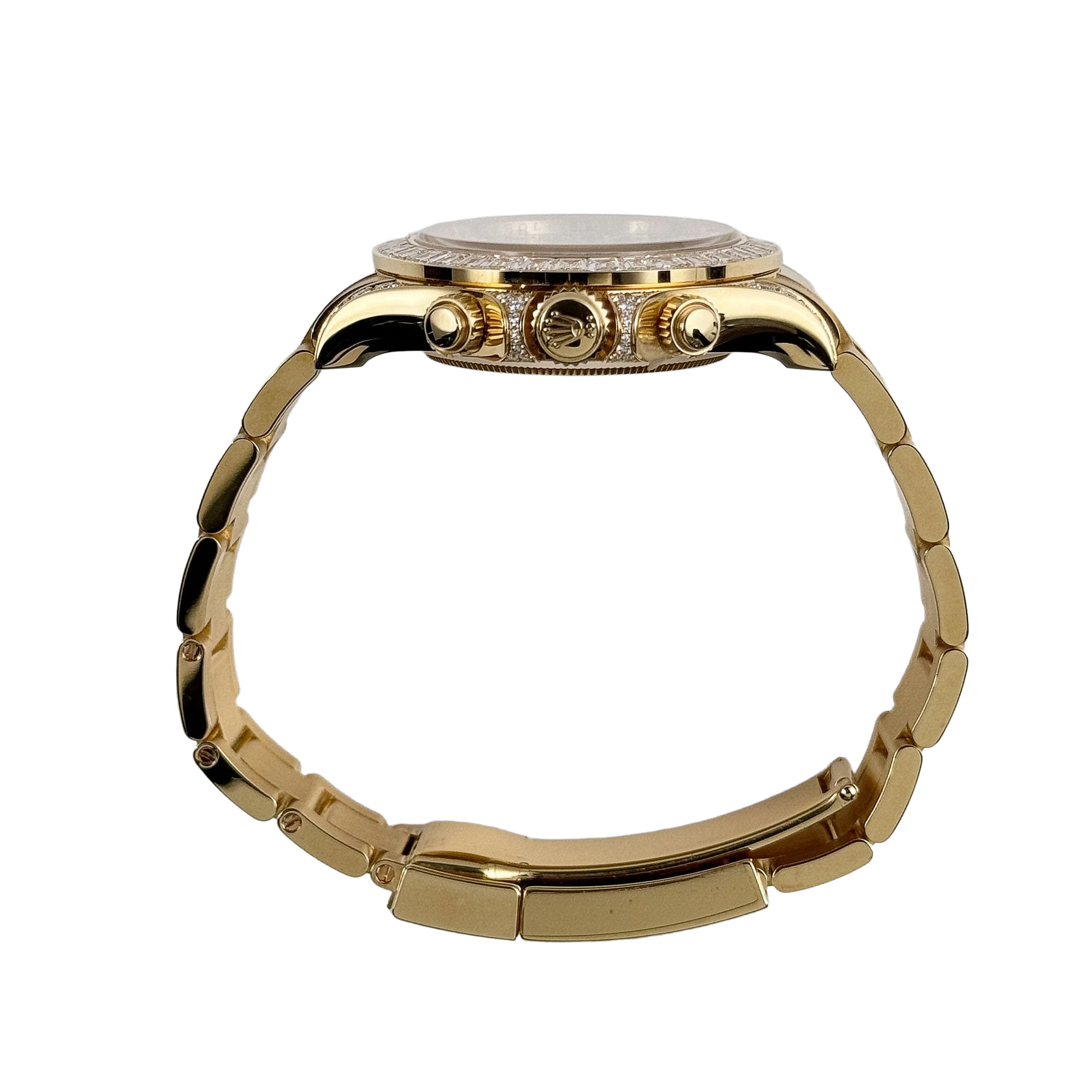 Rolex Daytona Eye of the Tiger 116598TBR Yellow Gold Diamond Dial (Super Clone) - Image 8