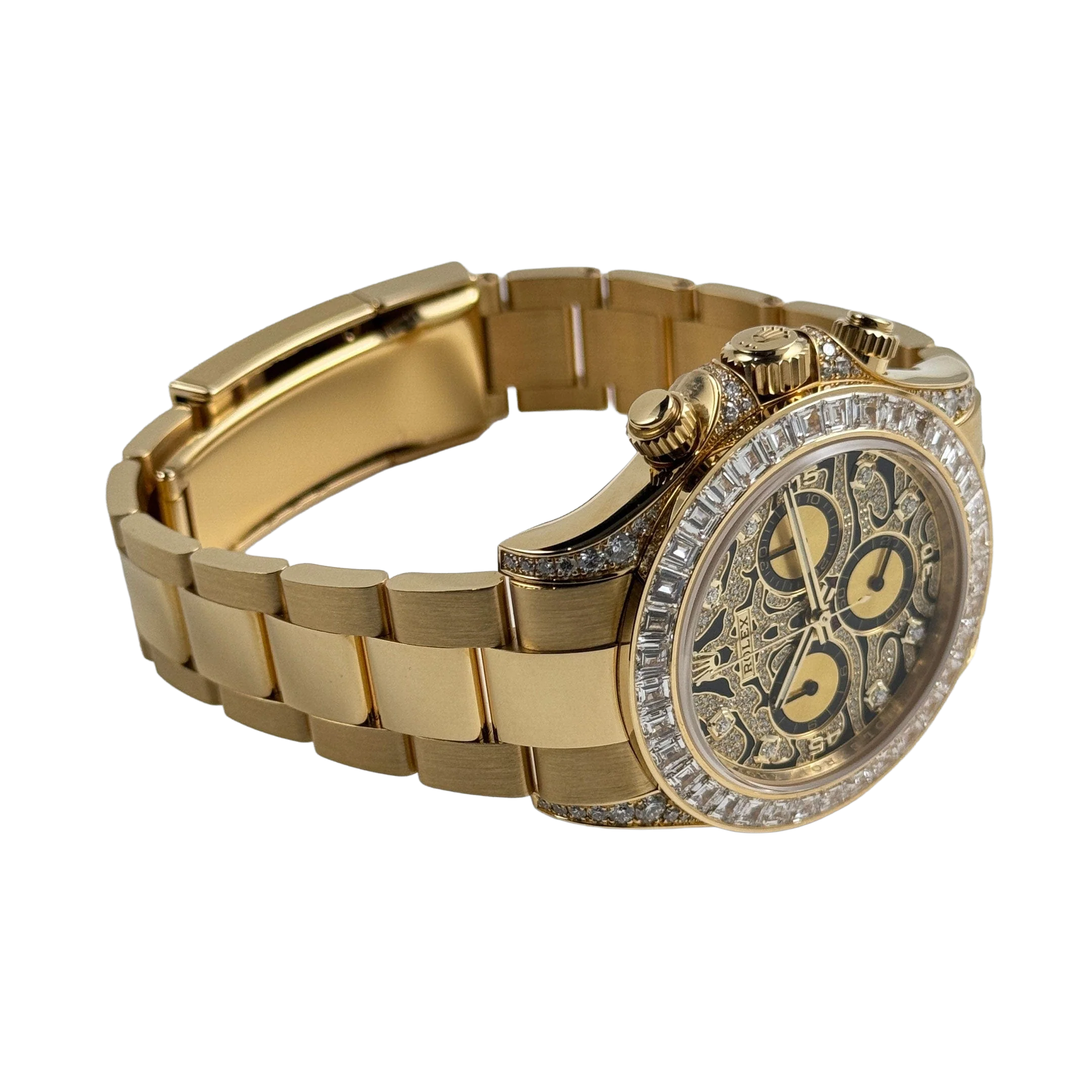 Rolex Daytona Eye of the Tiger 116598TBR Yellow Gold Diamond Dial (Super Clone) - Image 9