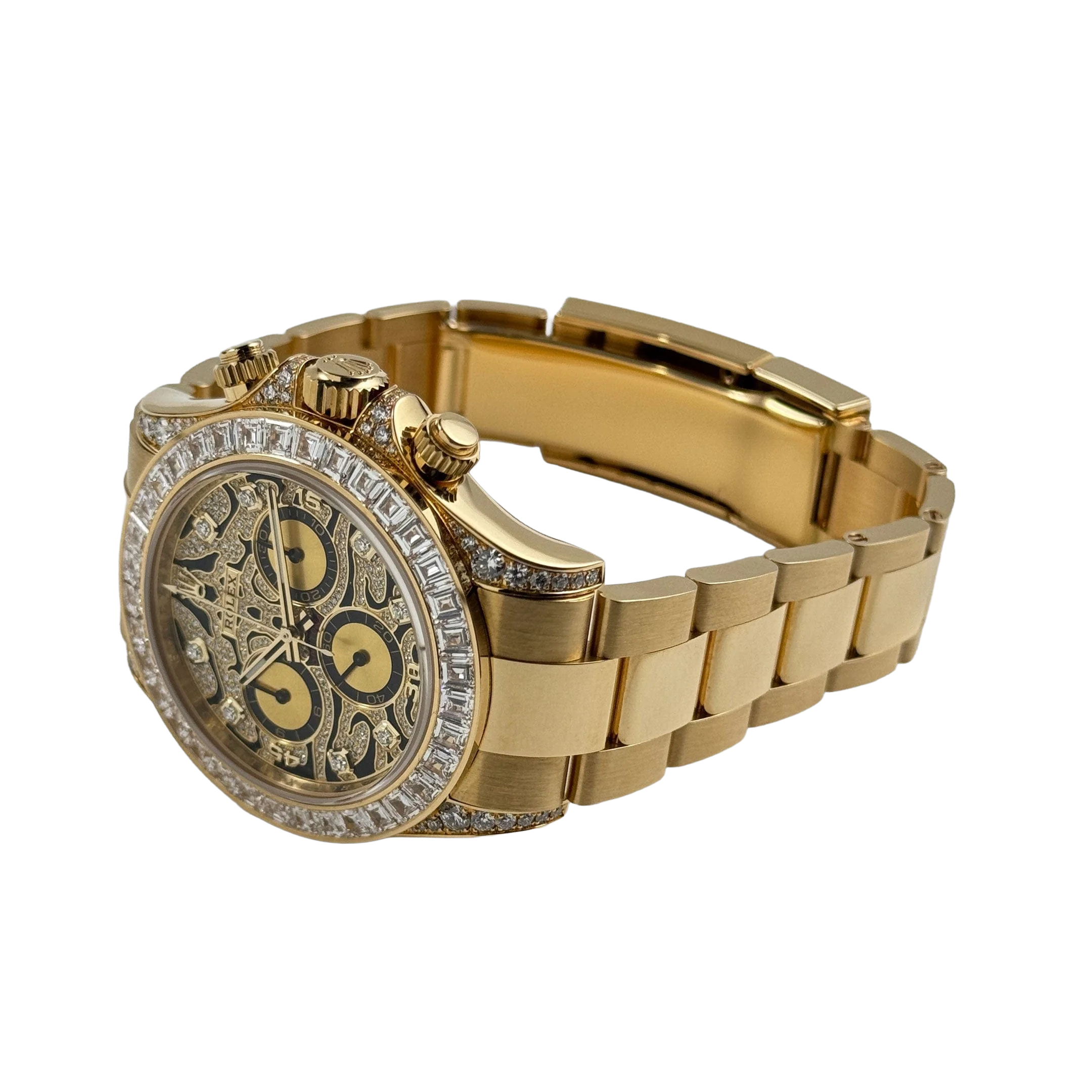 Rolex Daytona Eye of the Tiger 116598TBR Yellow Gold Diamond Dial (Super Clone) - Image 10
