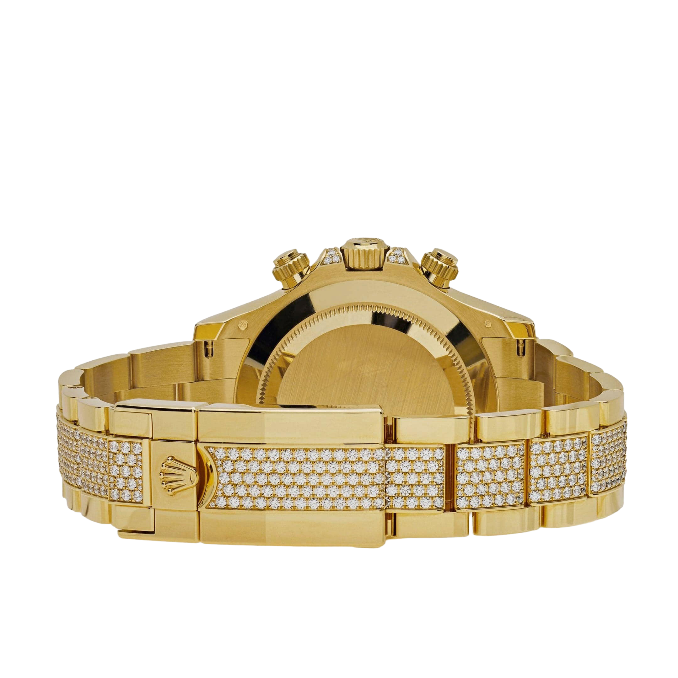 Rolex Daytona Eye of the Tiger 116598TBR Yellow Gold Diamond Dial with Diamond Bracelet (Super Clone) - Image 5