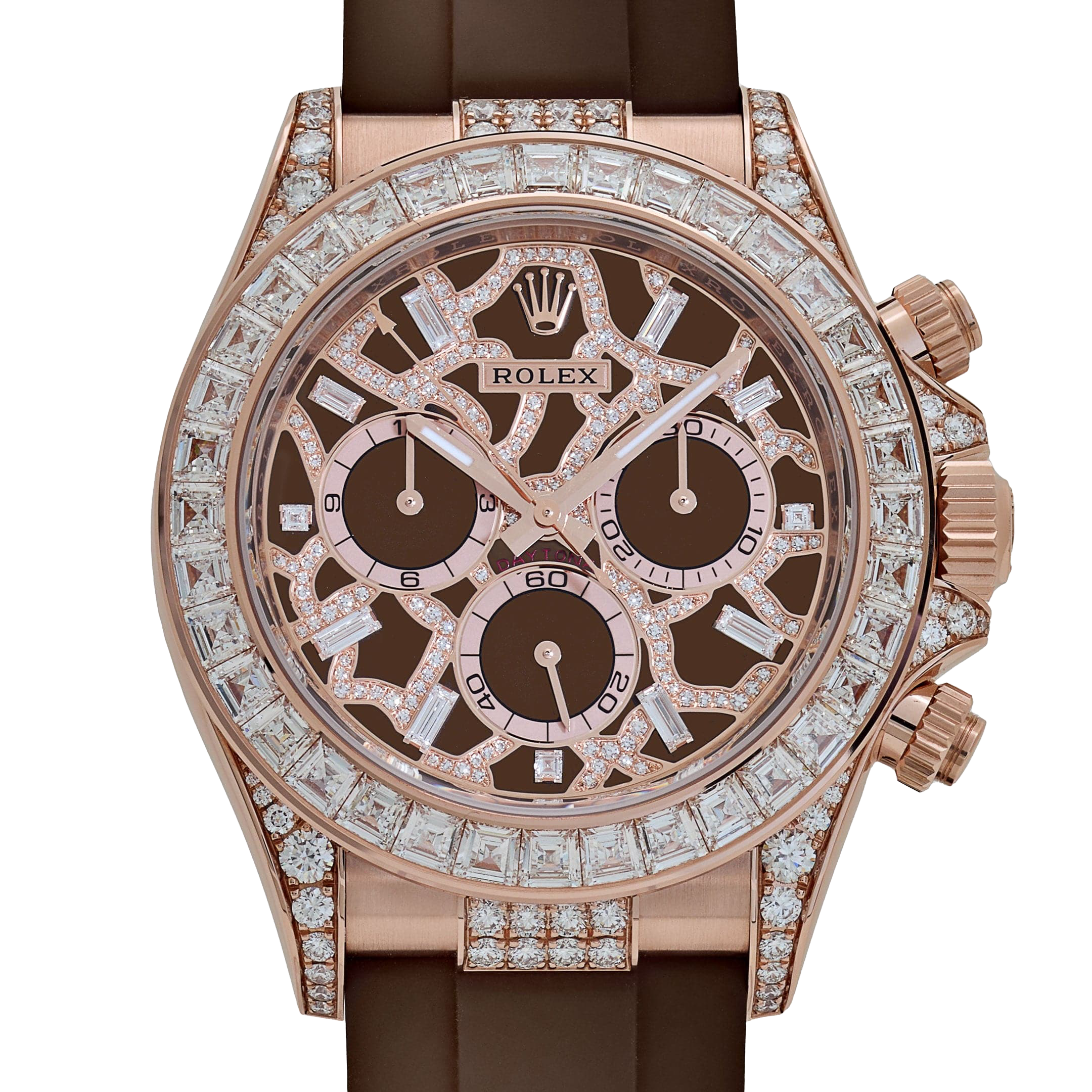 Rolex Cosmograph Daytona 40 mm Giraffe Rose Gold Diamond Dial 126555TBR - Image 3