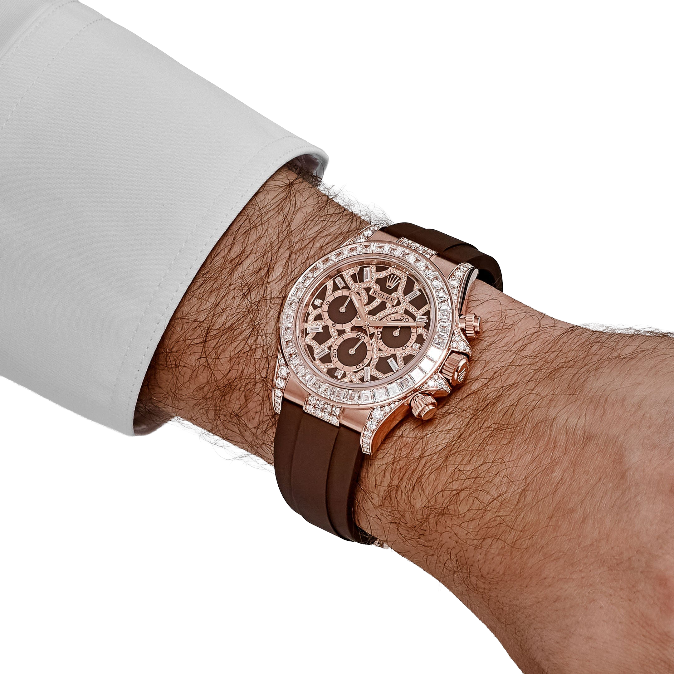 Rolex Cosmograph Daytona 40 mm Giraffe Rose Gold Diamond Dial 126555TBR - Image 6