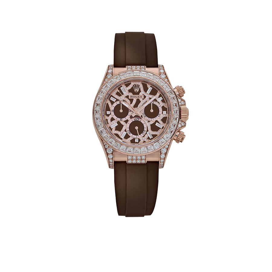 Rolex Cosmograph Daytona 40 mm Giraffe Rose Gold Diamond Dial 126555TBR