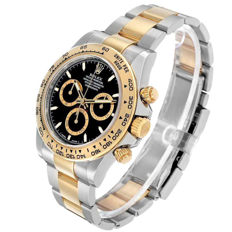 Rolex Daytona 40mm Steel Yellow Gold Black Dial Mens Watch 126503 - Image 2
