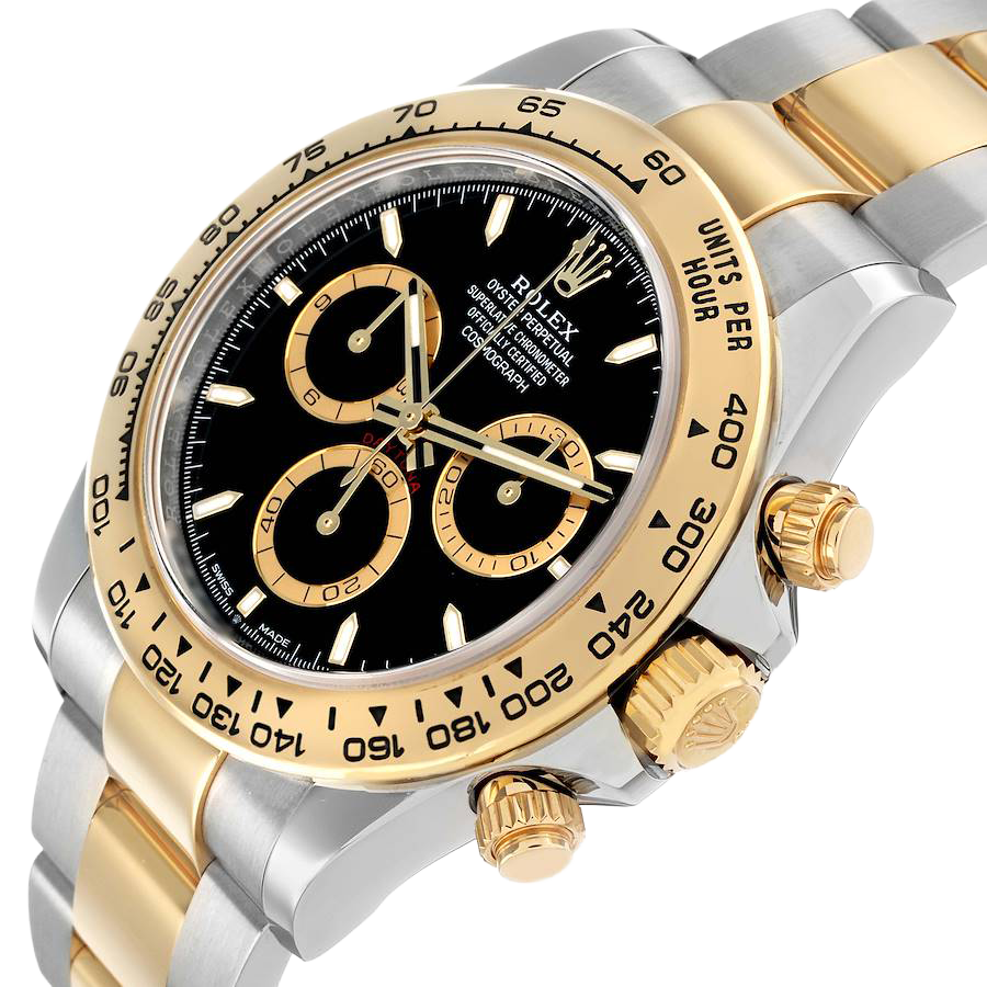 Rolex Daytona 40mm Steel Yellow Gold Black Dial Mens Watch 126503 - Image 5
