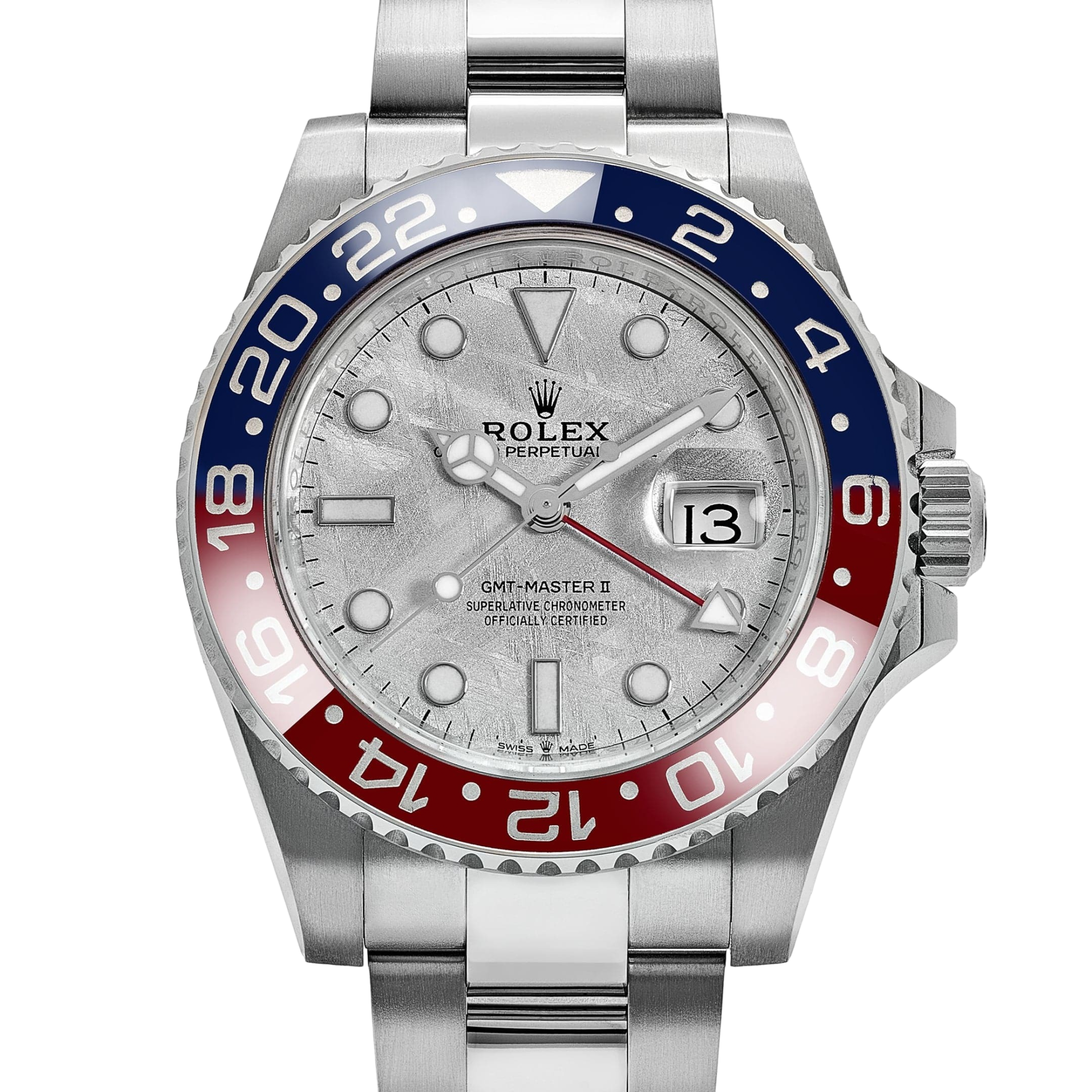 Rolex GMT-Master II Pepsi White Gold Meteorite Dial 126719BLRO-0002 New - Image 5