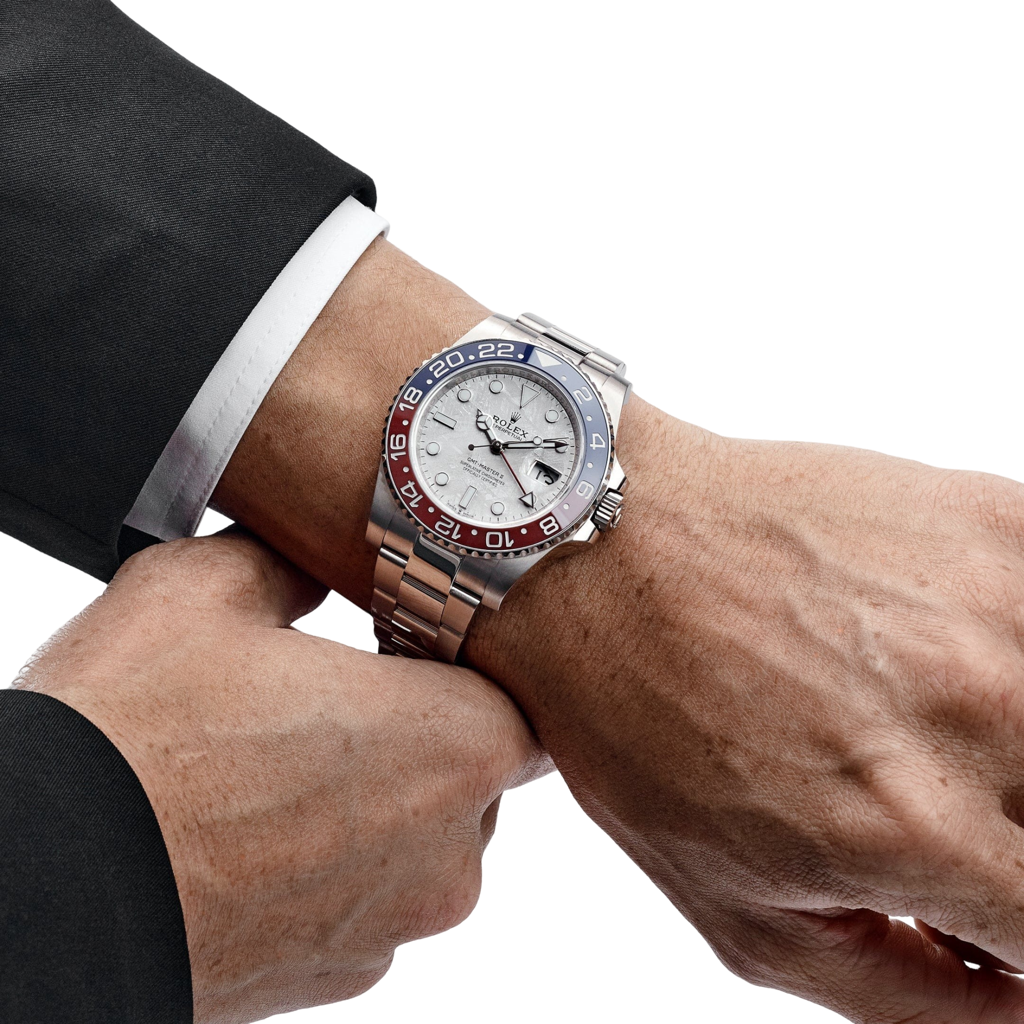 Rolex GMT-Master II Pepsi White Gold Meteorite Dial 126719BLRO-0002 New - Image 2