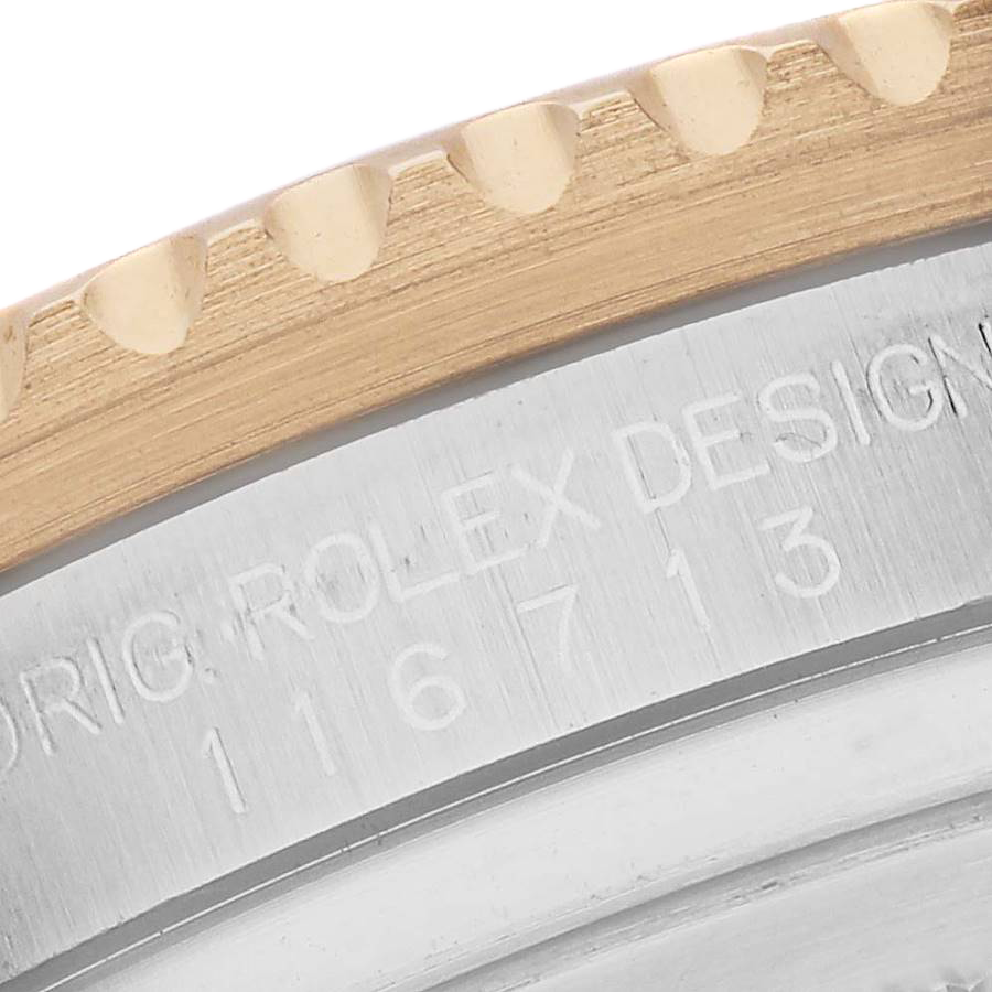 Rolex GMT Master II 40mm Steel Yellow Gold Mens Watch 116713 - Image 9