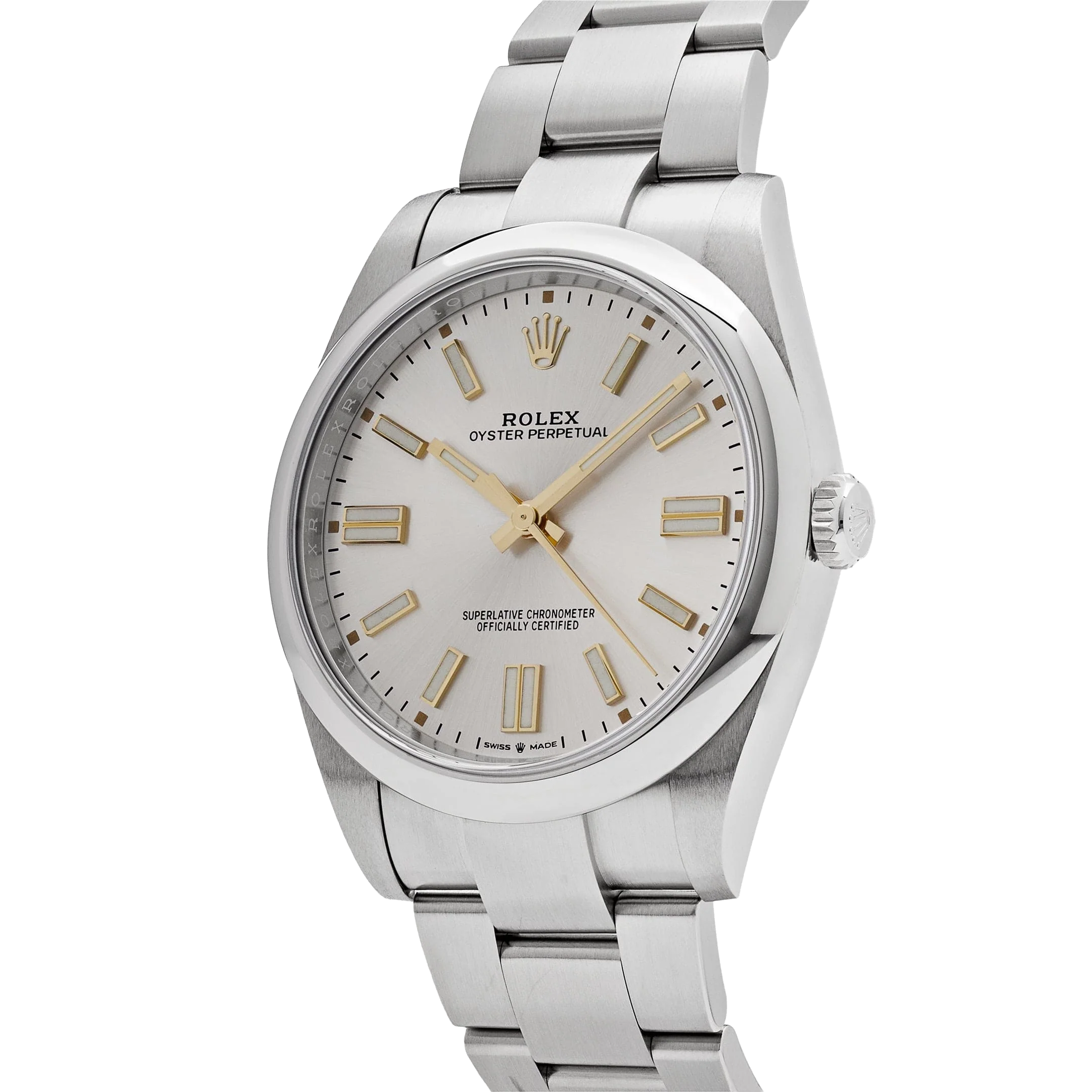 Rolex Oyster Perpetual 41mm Stainless Steel Silver Dial Men Watch 134300-0001 New 2025 - Image 4