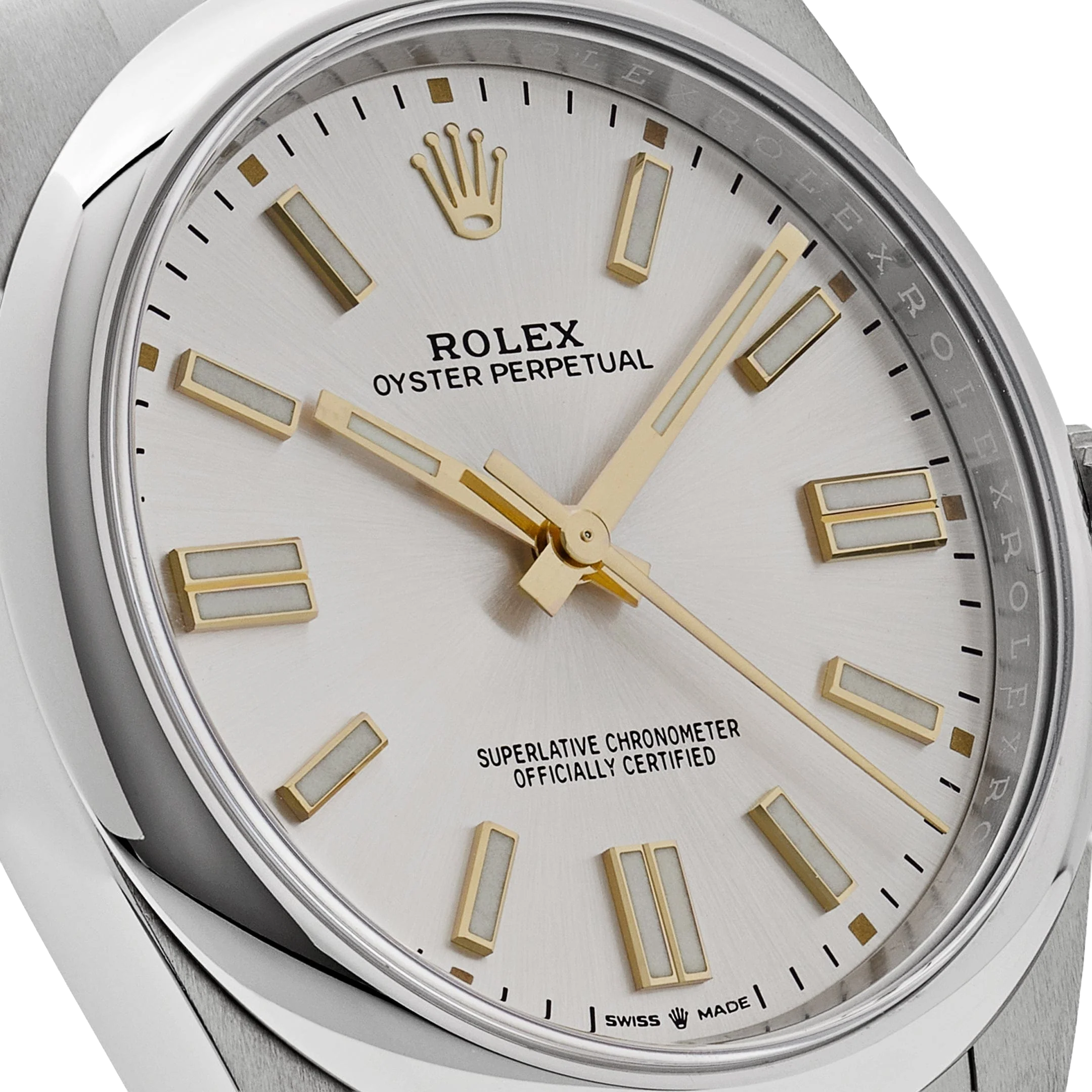 Rolex Oyster Perpetual 41mm Stainless Steel Silver Dial Men Watch 134300-0001 New 2025 - Image 5