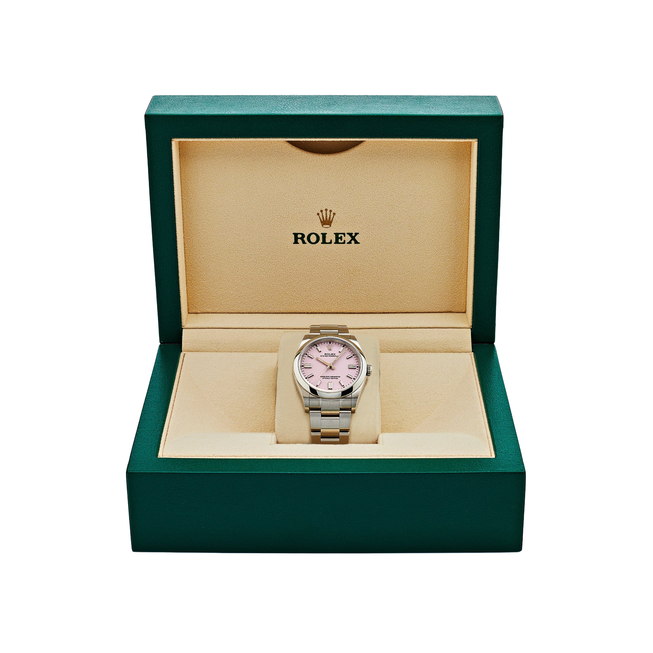 Rolex Oyster Perpetual 41mm Stainless Steel Candy Pink Dial Men Watch 134300-0013 New 2025 - Image 7
