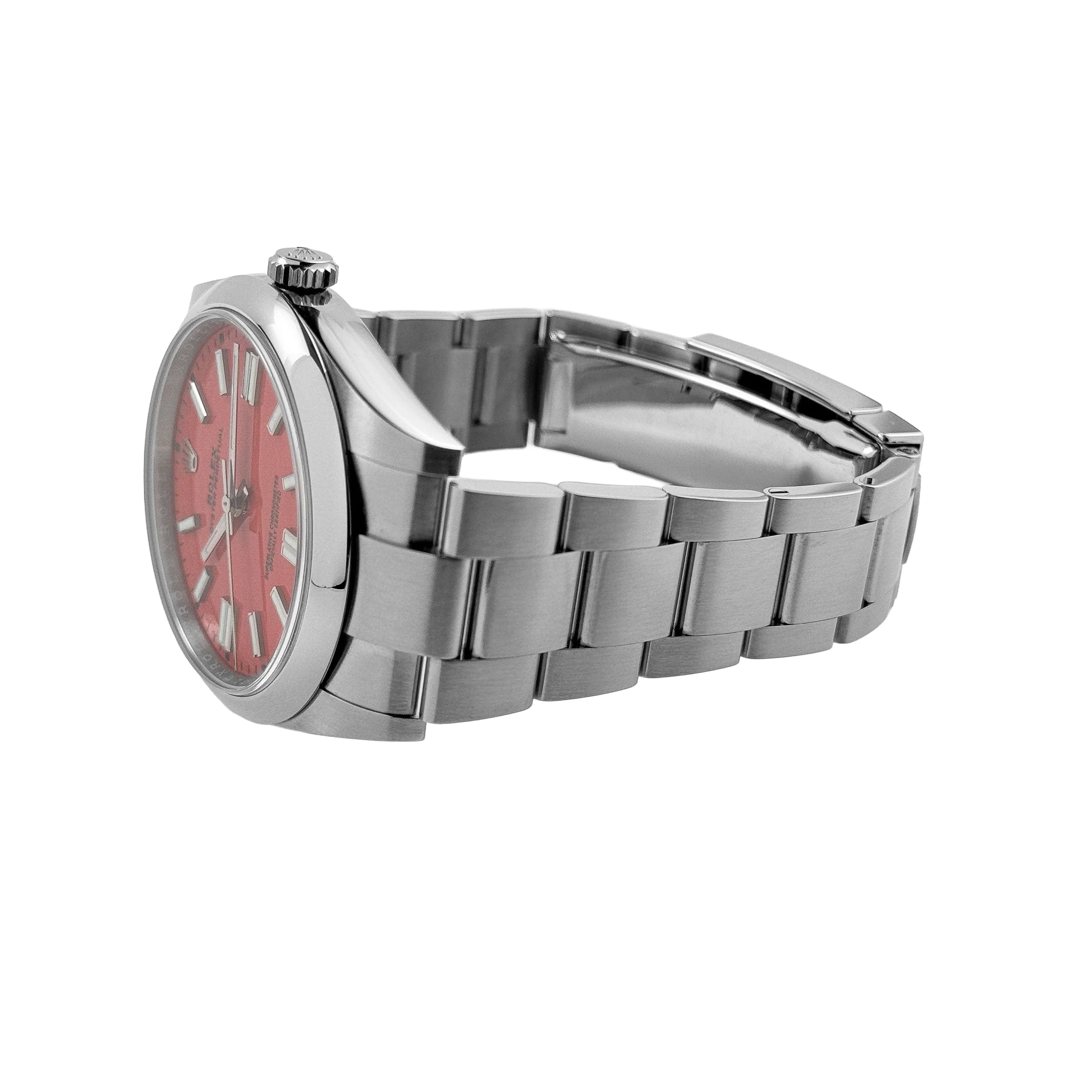Rolex Oyster Perpetual 41mm Stainless Steel Coral Red Dial 124300 ?C 0007 - Image 4