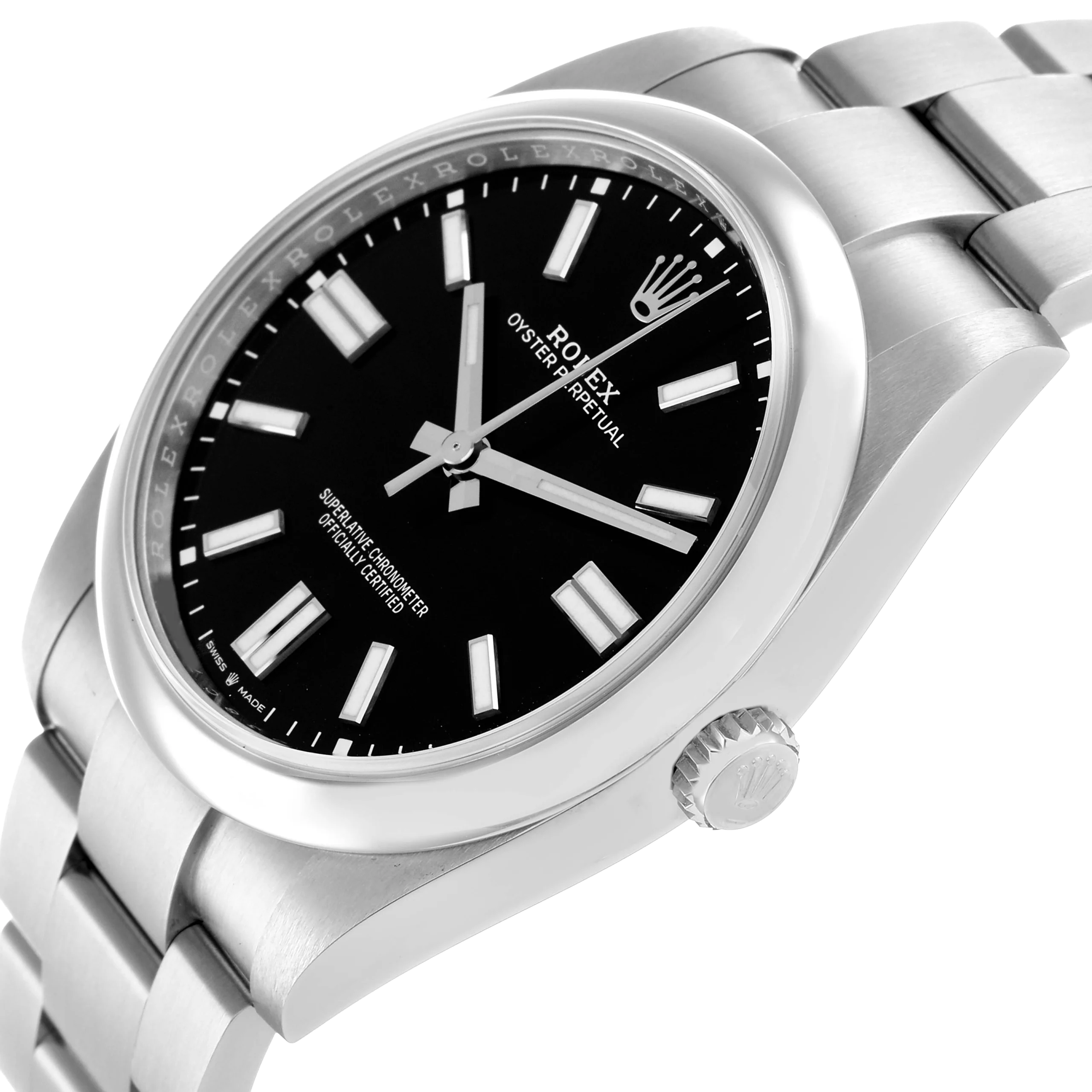 Rolex Oyster Perpetual 41mm Black Dial Steel Mens Watch 124300 - Image 5