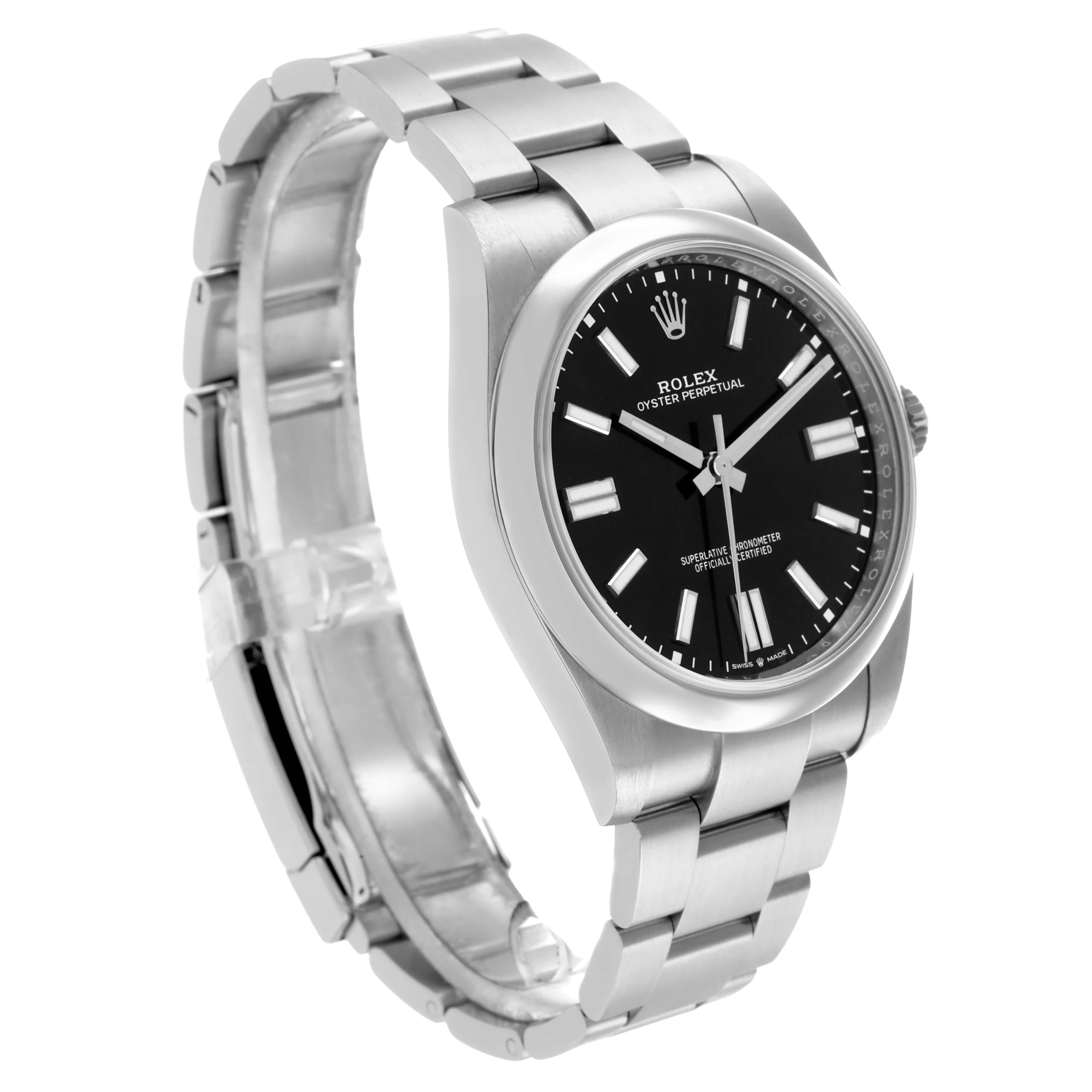 Rolex Oyster Perpetual 41mm Black Dial Steel Mens Watch 124300 - Image 4