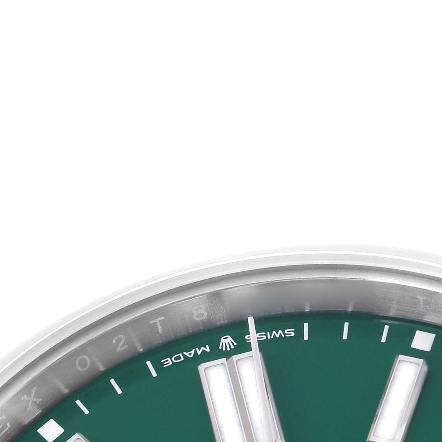 Rolex Oyster Perpetual 41mm Green Dial Steel Mens Watch 124300 - Image 8