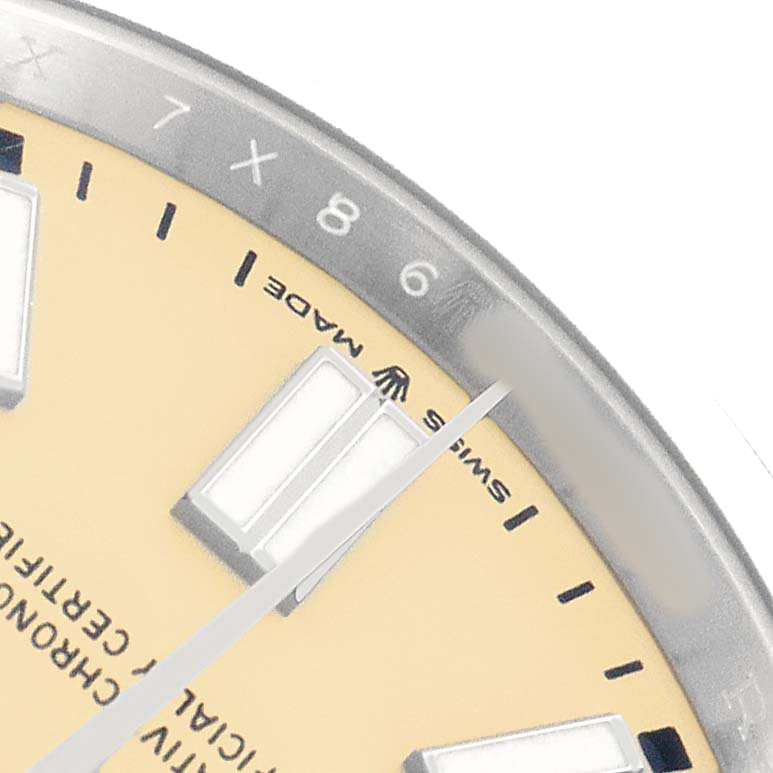 Rolex Oyster Perpetual 41mm Steel Beige Dial Mens Watch 134300 - Image 7
