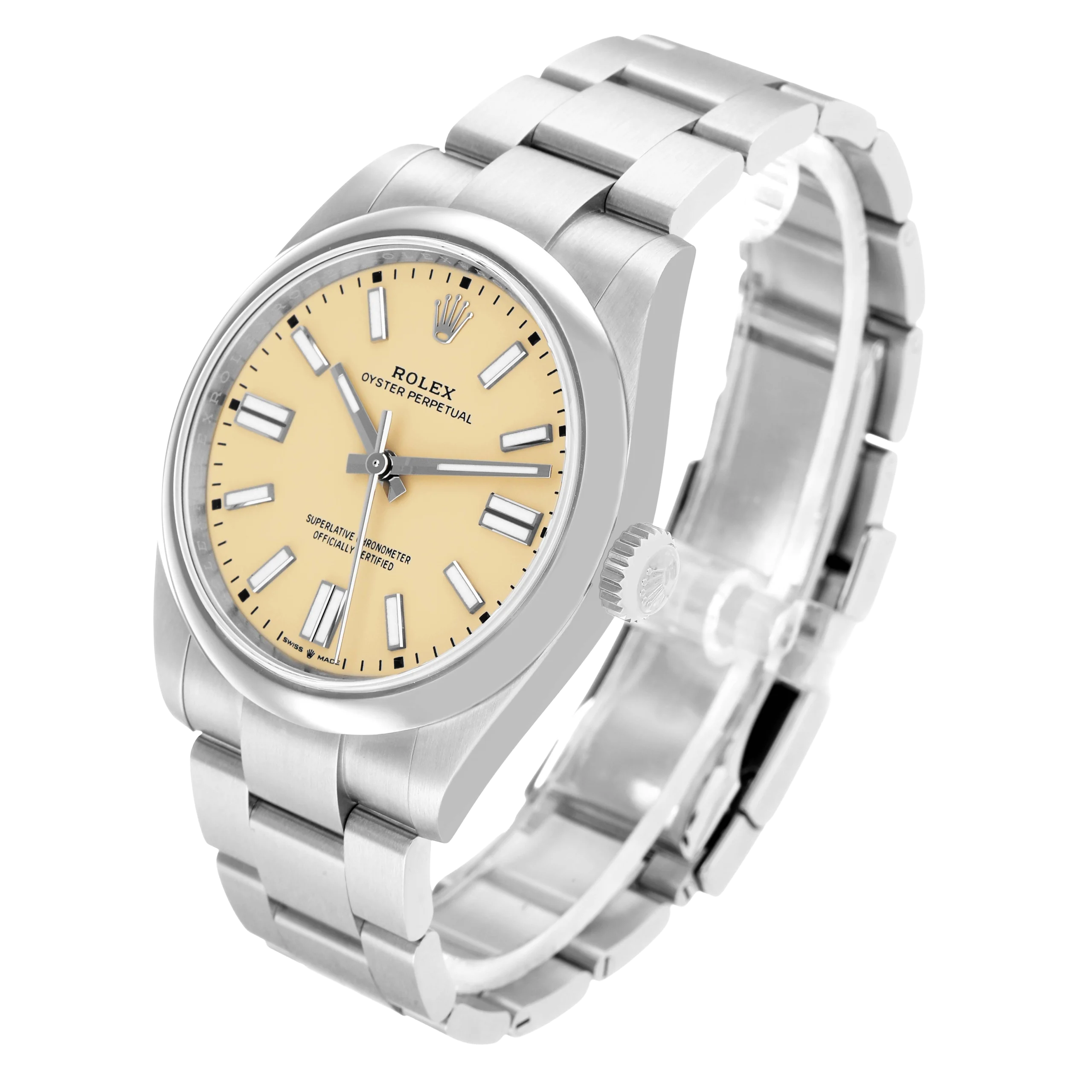 Rolex Oyster Perpetual 41mm Steel Beige Dial Mens Watch 134300 - Image 2