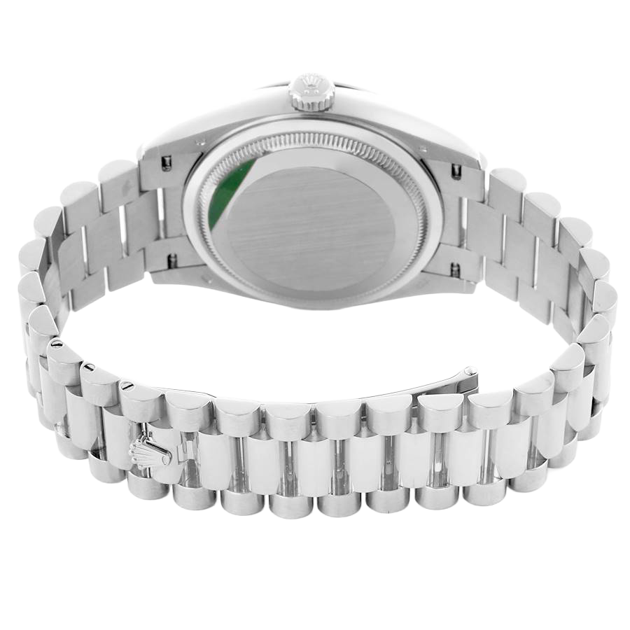 Rolex President Day-Date 36mm White Gold Ombre Diamond Dial Mens Watch 128239 - Image 6