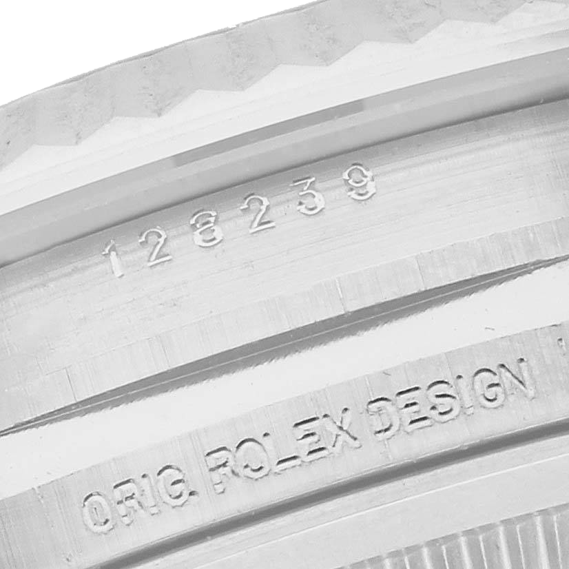 Rolex President Day-Date 36mm White Gold Ombre Diamond Dial Mens Watch 128239 - Image 9