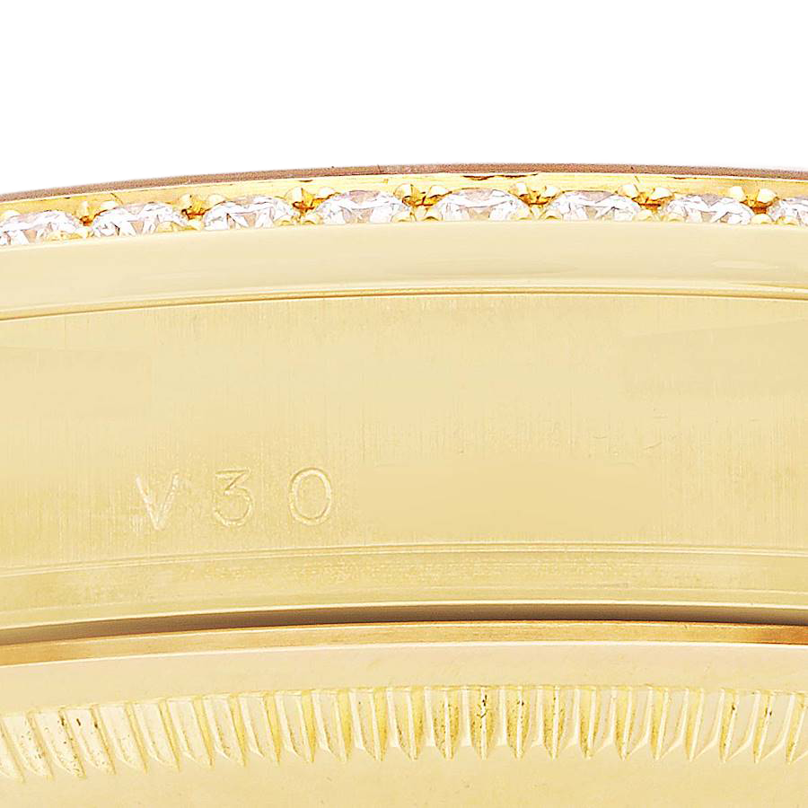 Rolex President Day-Date 36mm Yellow Gold Diamond Bezel Mens Watch 118348 - Image 9