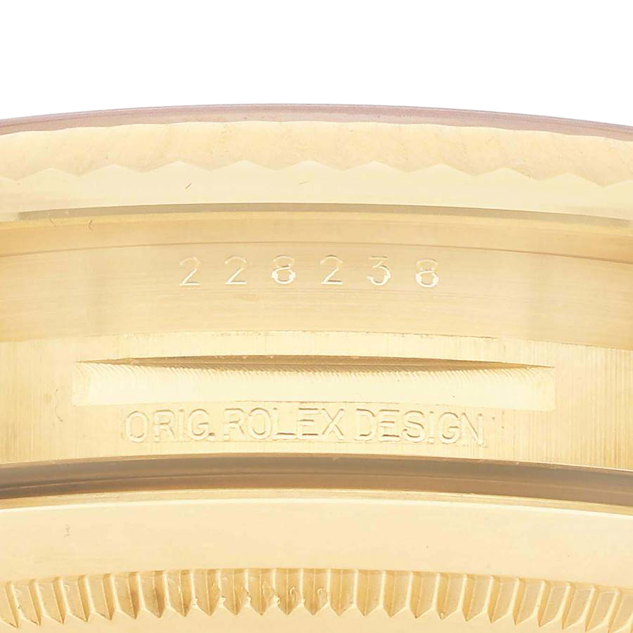 Rolex President Day-Date 40mm Yellow Gold Diamond Mens Watch 228238 - Image 8