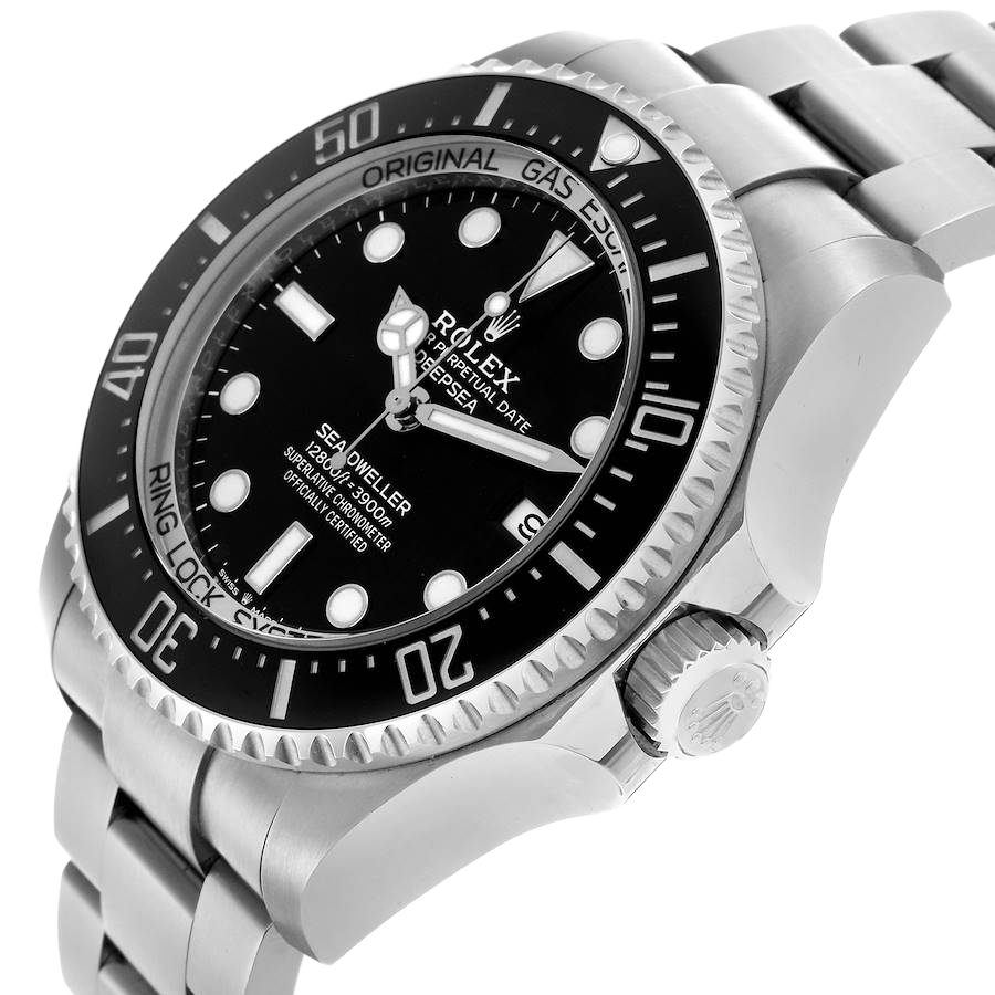 Rolex Seadweller Deepsea 44mm Black Dial Steel Mens Watch 136660 (Updated Dial) - Image 5