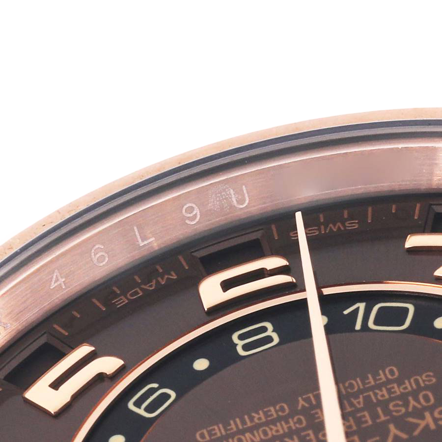 Rolex Sky-Dweller 42mm Everose Chocolate Brown Dial Rose Gold Watch 326135 - Image 7