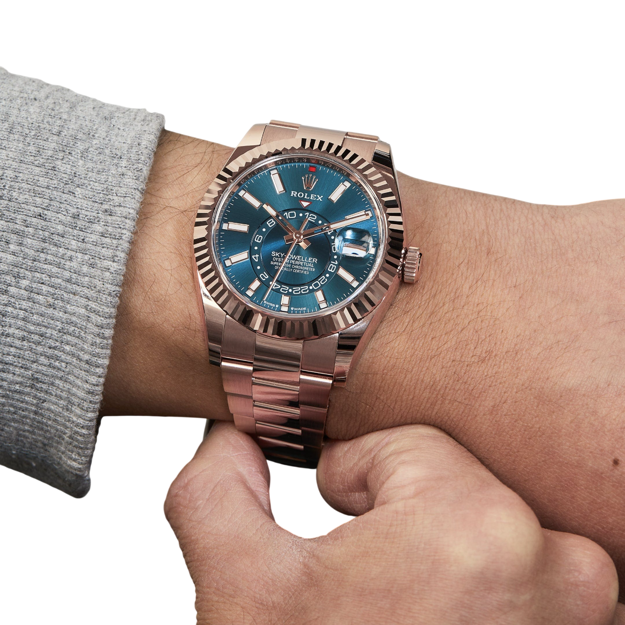 Rolex Sky-Dweller 42mm 18k Everose Gold Mens Watch 336935-0005 - Image 2