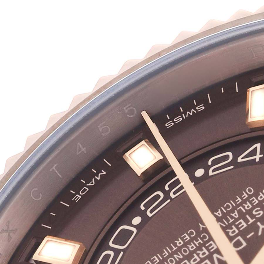 Rolex Sky-Dweller 42mm Rose Gold Chocolate Brown Dial Mens Watch 326235 - Image 8