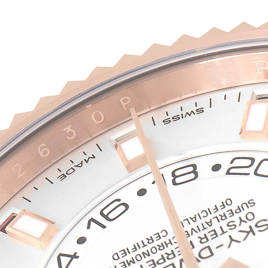 Rolex Sky-Dweller 42mm Rose Gold White Dial Mens Watch 326935 - Image 8