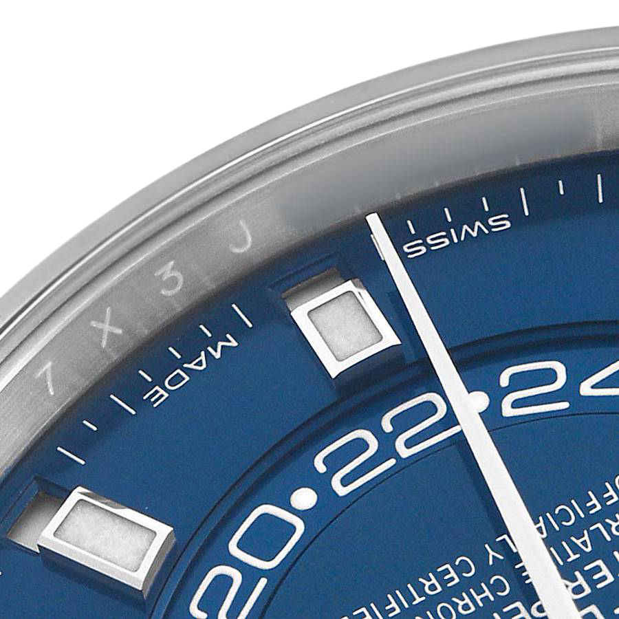 Rolex Sky-Dweller 42mm Steel White Gold Blue Dial Mens Watch 326934 - Image 8