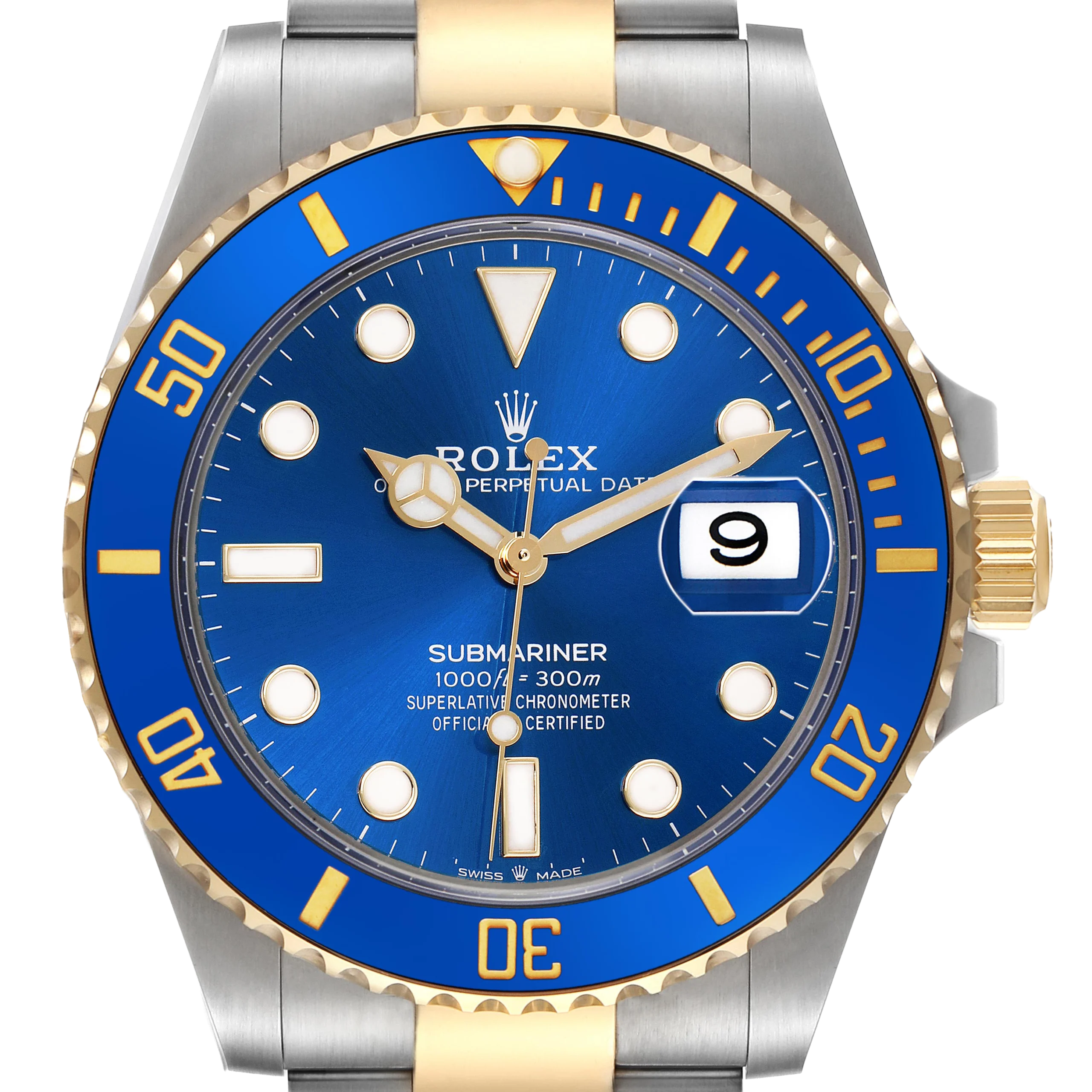 Rolex Submariner 41mm Steel Yellow Gold Blue Dial Mens Watch 126613 - Image 3