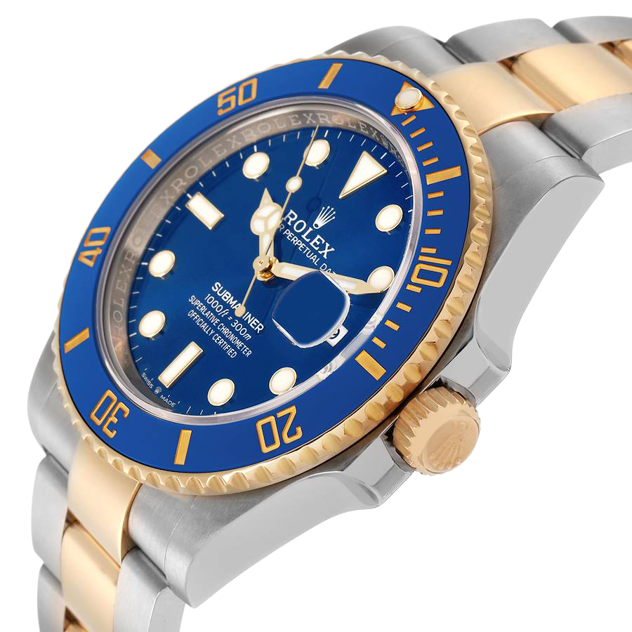 Rolex Submariner 41mm Steel Yellow Gold Blue Dial Mens Watch 126613 - Image 5