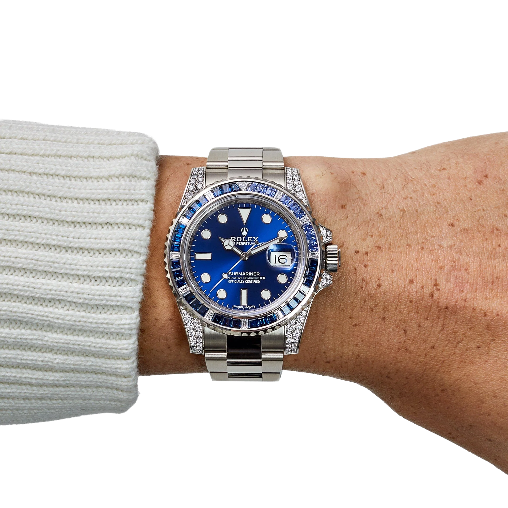 Rolex Submariner Date 40mm 116659SABR White Gold Blue Dial Sapphire Diamond Bezel - Image 6