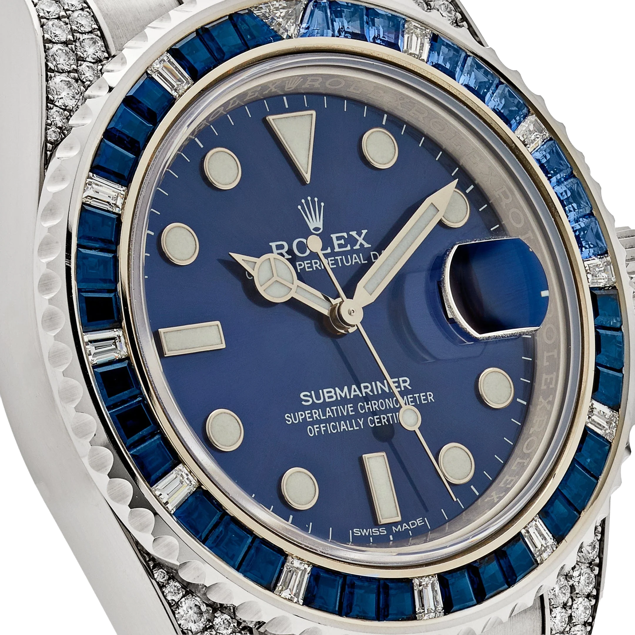 Rolex Submariner Date 40mm 116659SABR White Gold Blue Dial Sapphire Diamond Bezel - Image 3