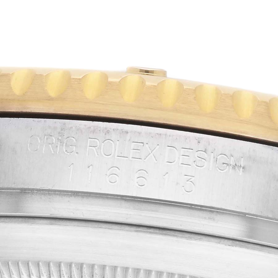 Rolex Submariner 40mm Steel Yellow Gold Blue Dial Bezel Mens Watch 116613 - Image 9
