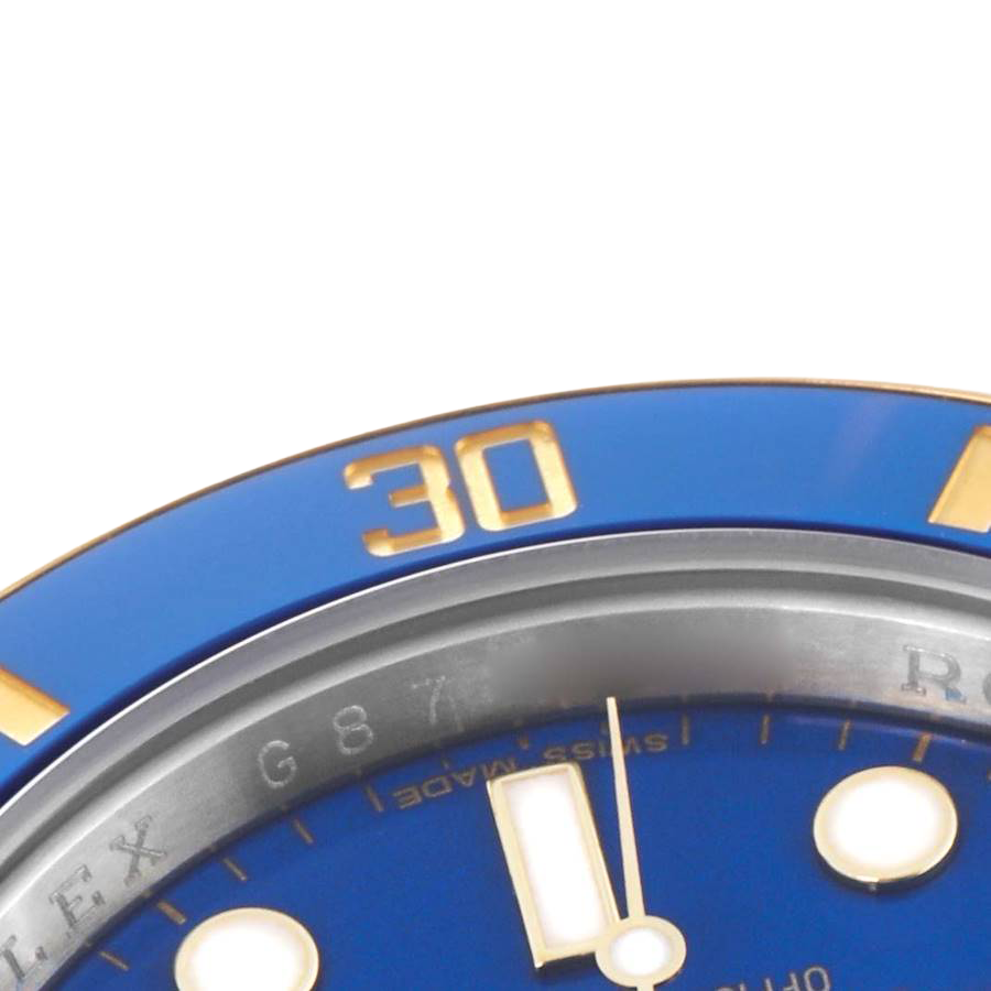 Rolex Submariner 40mm Steel Yellow Gold Blue Dial Bezel Mens Watch 116613 - Image 8