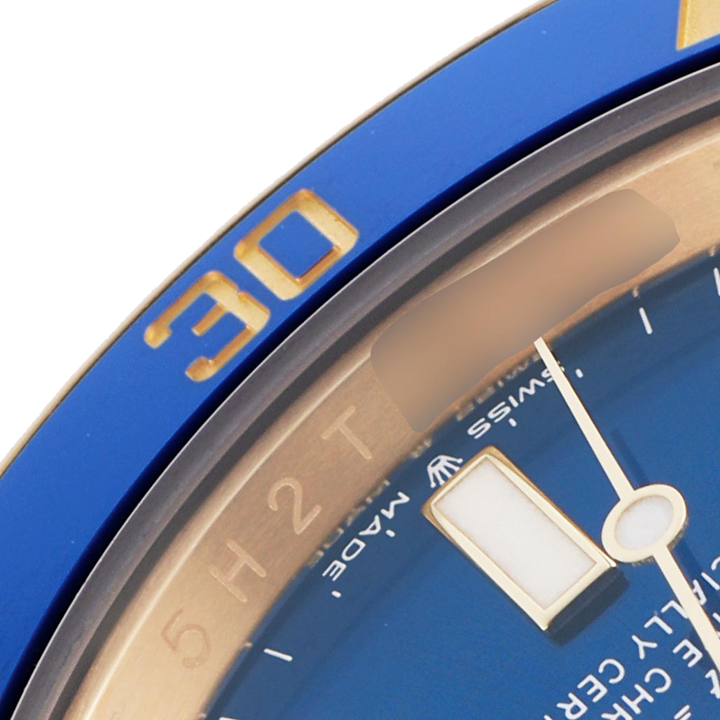 Rolex Submariner 41mm Yellow Gold Blue Dial Bezel Mens Watch 126618 - Image 3