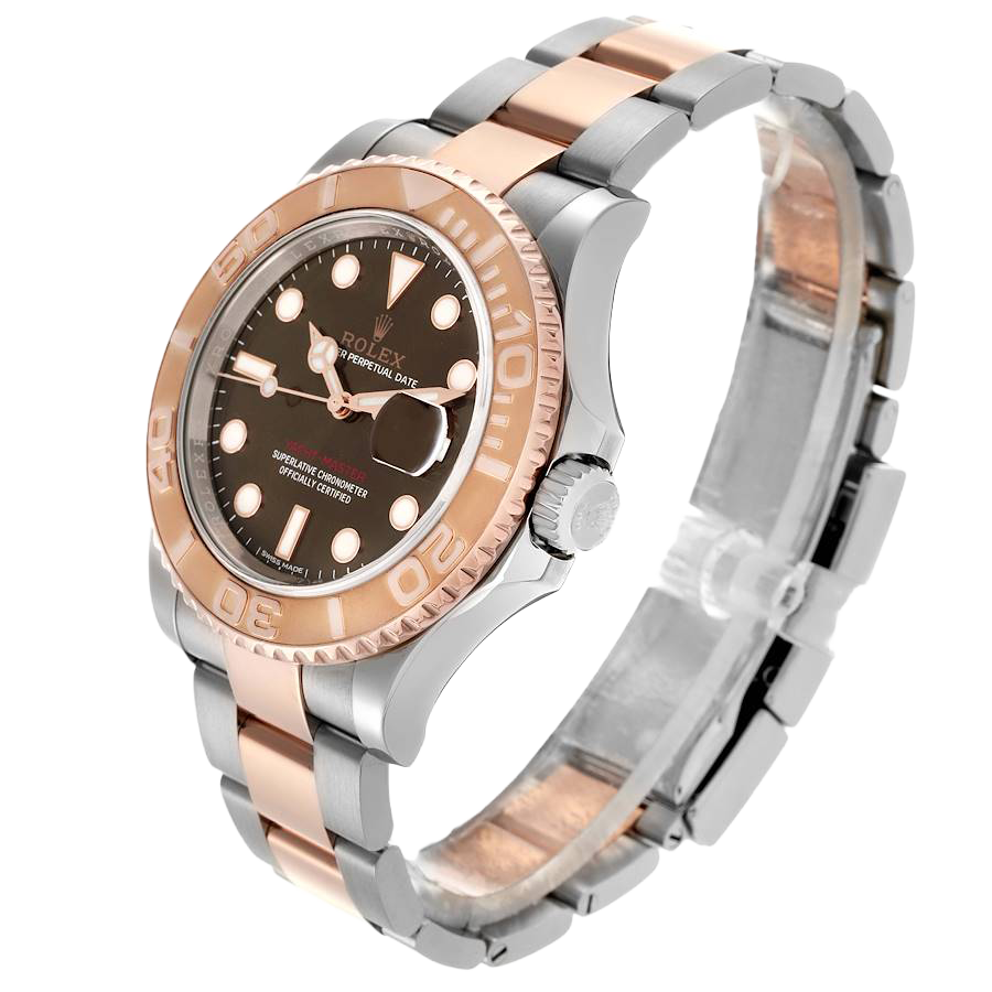 Rolex Yachtmaster 40 Rose Gold Steel Brown Dial Mens Watch 116621 - Image 2