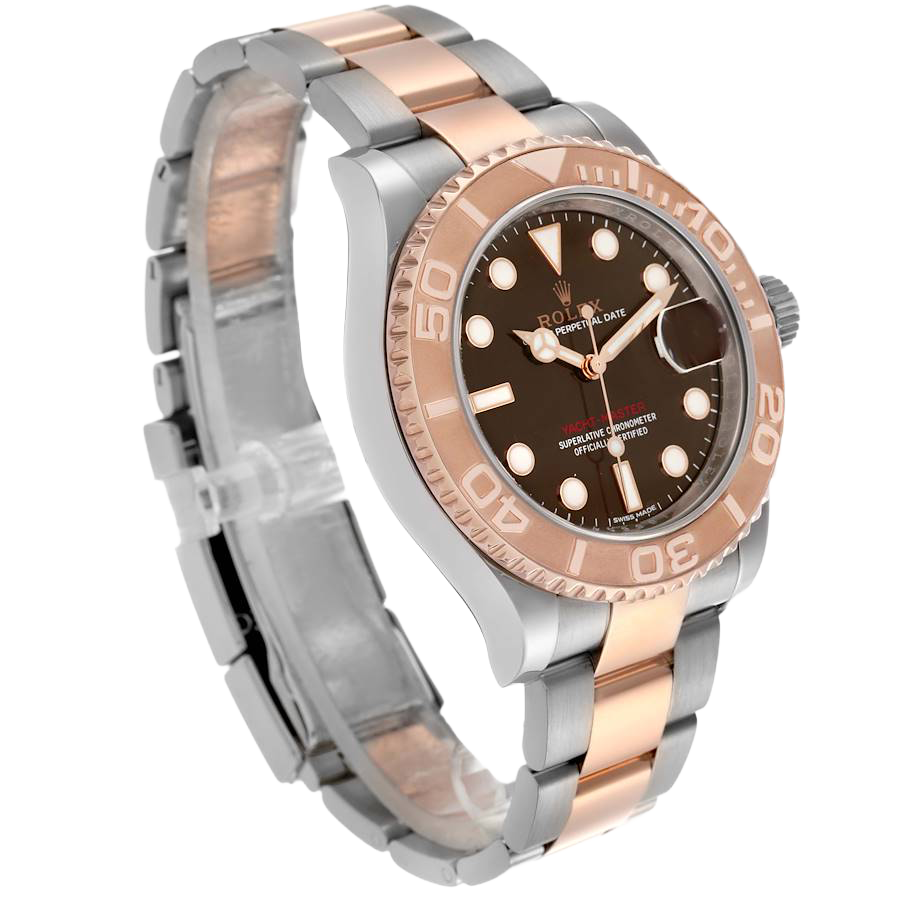 Rolex Yachtmaster 40 Rose Gold Steel Brown Dial Mens Watch 116621 - Image 4