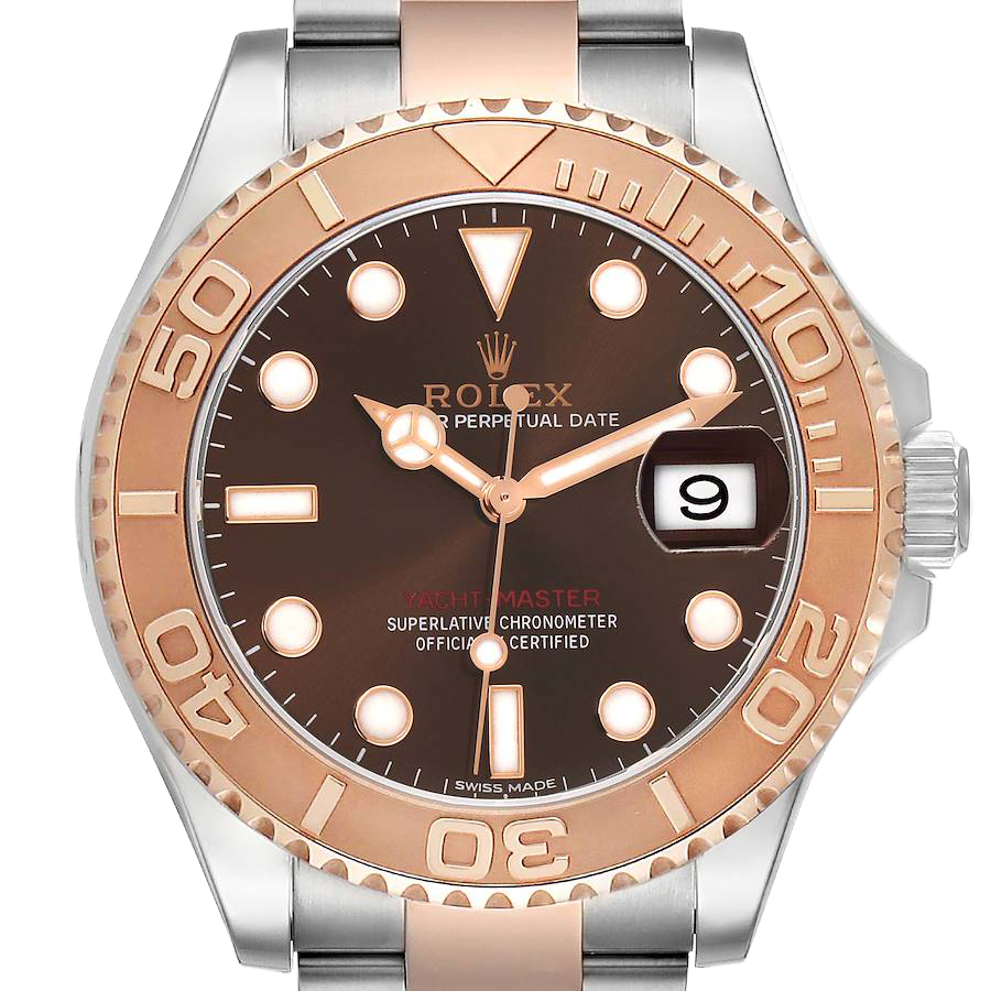 Rolex Yachtmaster 40 Rose Gold Steel Brown Dial Mens Watch 116621 - Image 3
