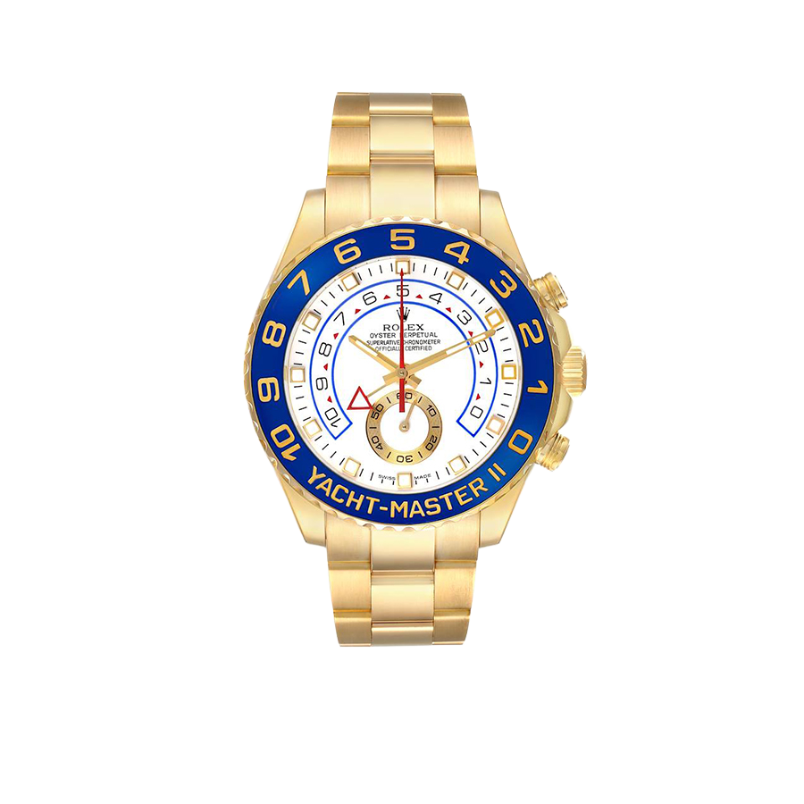 Rolex Yachtmaster II 44mm Regatta Yellow Gold Mens Watch 116688