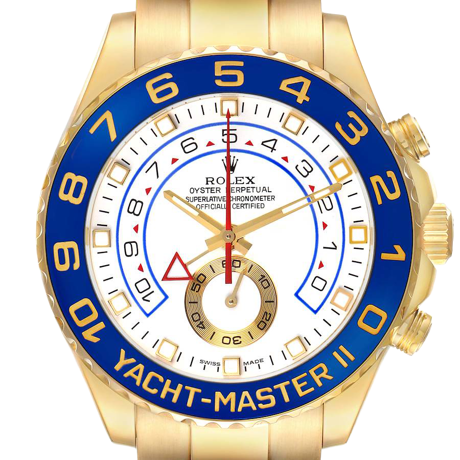 Rolex Yachtmaster II 44mm Regatta Yellow Gold Mens Watch 116688 - Image 3