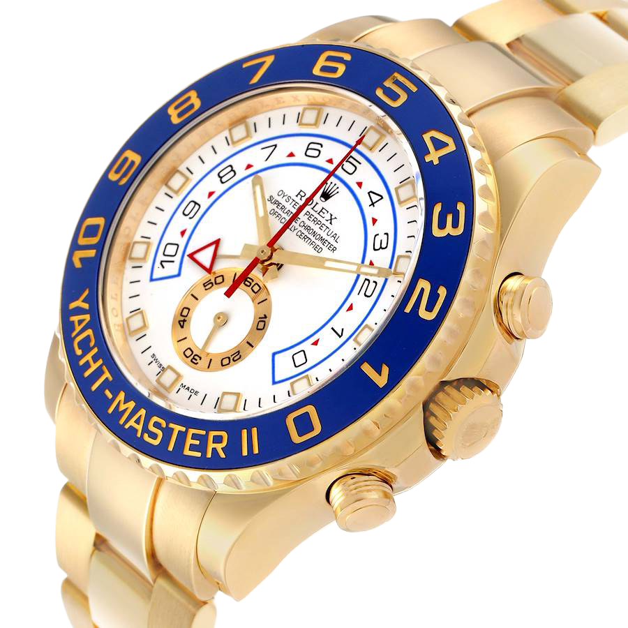 Rolex Yachtmaster II 44mm Regatta Yellow Gold Mens Watch 116688 - Image 5