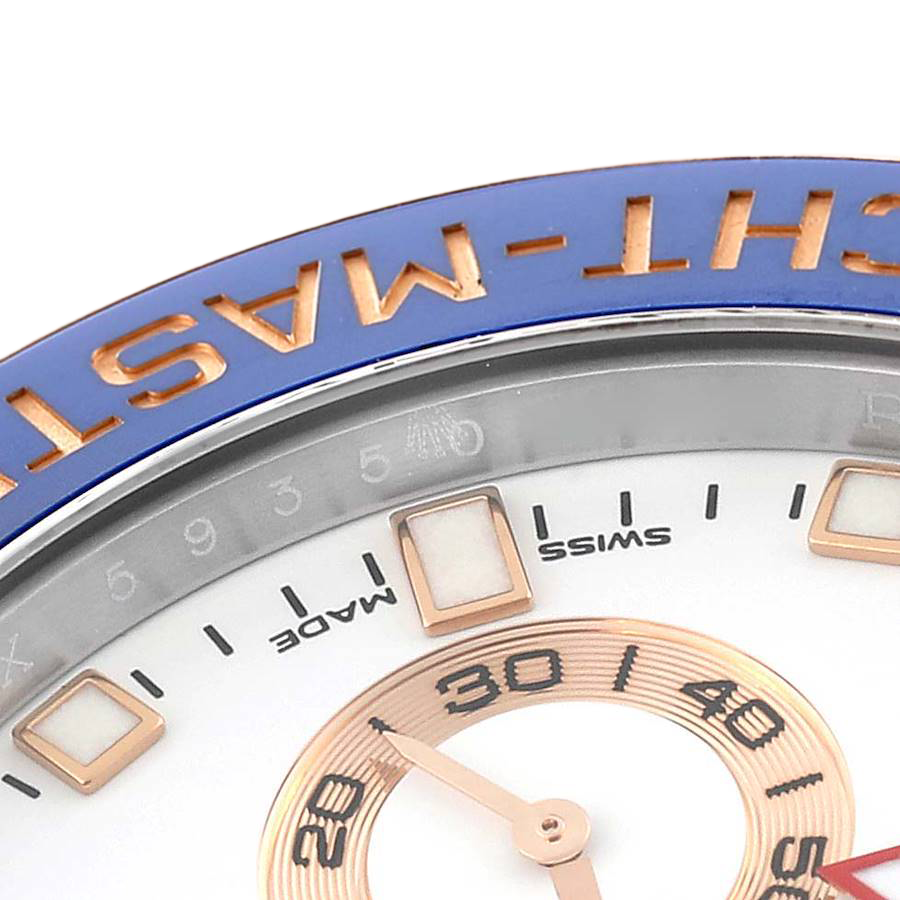 Rolex Yachtmaster II 44mm Steel Rose Gold Mens Watch 116681 - Image 8