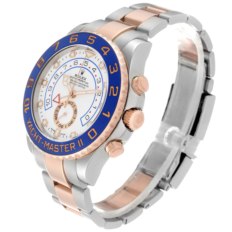 Rolex Yachtmaster II 44mm Steel Rose Gold Mens Watch 116681 - Image 2