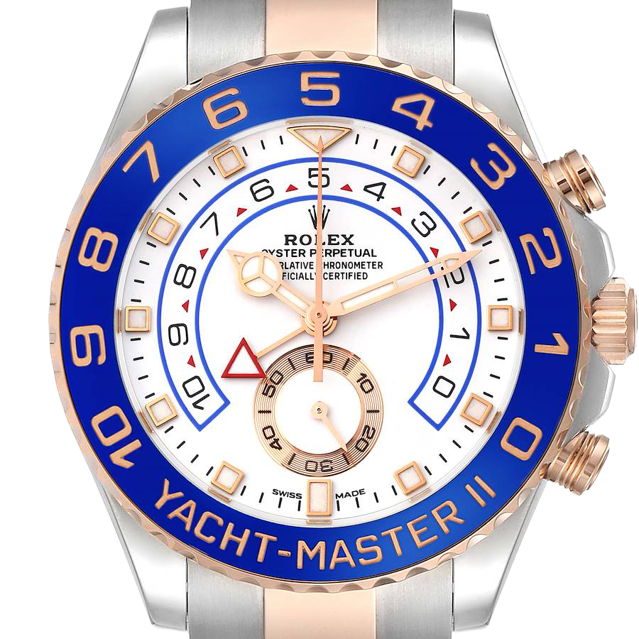 Rolex Yachtmaster II 44mm Steel Rose Gold Mens Watch 116681 - Image 3