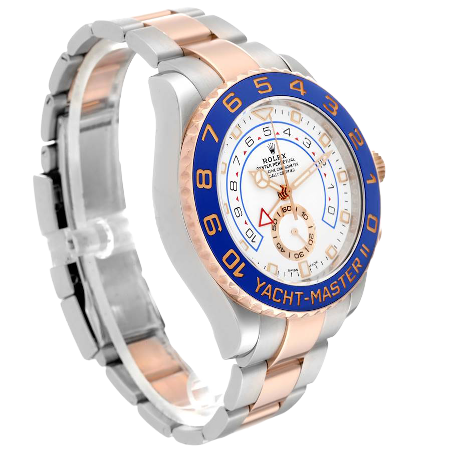 Rolex Yachtmaster II 44mm Steel Rose Gold Mens Watch 116681 - Image 4